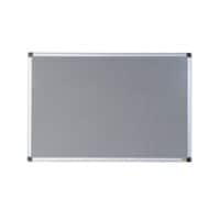 Bi-Office Maya Notice Board Magnetic Wall Mounted Cork, Steel 120 (W) x 90 (H) cm Grey