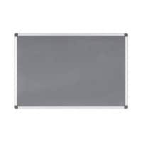 Bi-Office Maya Notice Board Non Magnetic 120 (W) x 120 (H) cm Grey