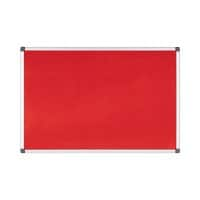 Bi-Office Maya Notice Board Non Magnetic 240 (W) x 120 (H) cm Red