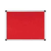 Bi-Office Maya Noticeboard Non Magnetic 60 (W) x 1.2 (D) x 45 (H) cm Red