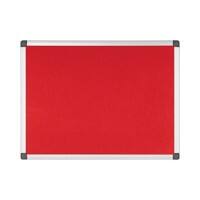 Bi-Office Maya Notice Board Non Magnetic 60 (W) x 45 (H) cm Red