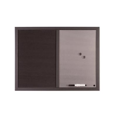 Bi-Office Black Shadow Combi Board Wall Mounted 60 (W) x 45 (H) cm Black, Silver