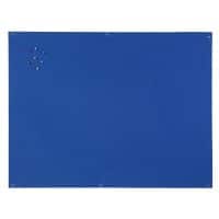 Bi-Office Noticeboard Non Magnetic 87.5 (W) x 1 (D) x 57.5 (H) cm Blue