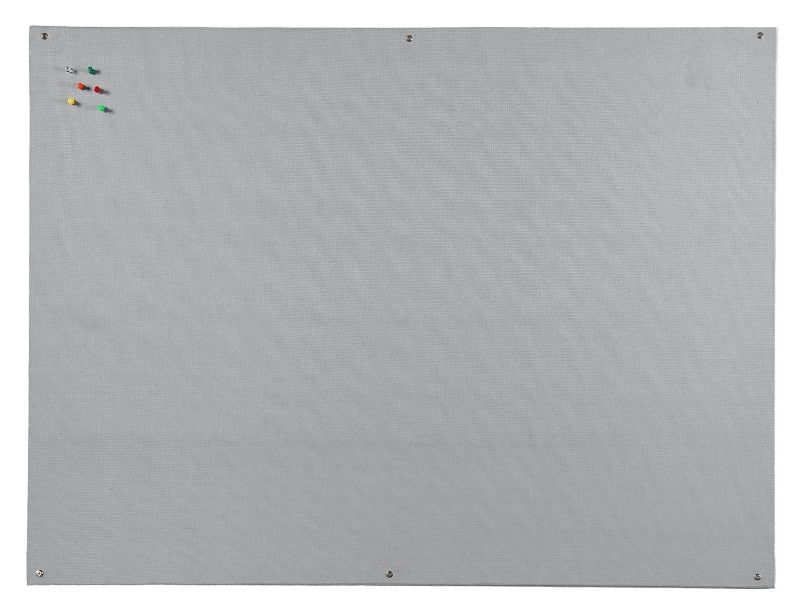 Bi-Office Noticeboard Non Magnetic 117.5 (W) x 1 (D) x 87.5 (H) cm Grey