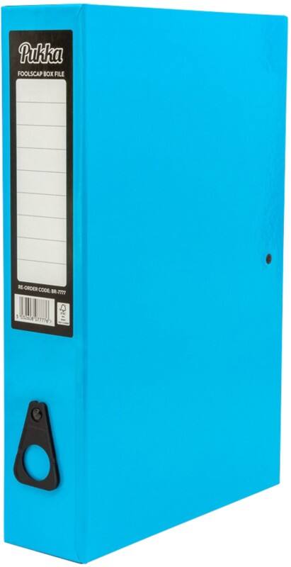 Pukka Brights Box File BR-7777 Paper 24.5 (W) x 7.5 (D) x 47 (H) cm Blue 7.5 cm Pack of 10