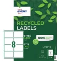 Avery Address Labels LR7165-15 White 67.7 x 99.1 mm Pack of 120