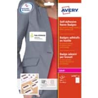 Avery Self Adhesive Name Badge 74 x 40mm 20 sheets of 12 Badges