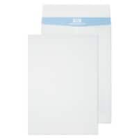 PREMIUM Tear Resistant Gusset Envelopes Peel & Seal 450 x 324 x 25 mm Plain 125 gsm White Pack of 50