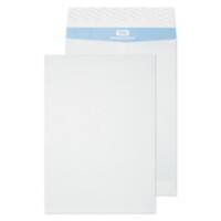 PREMIUM Tear Resistant Gusset Envelopes Peel & Seal 450 x 324 x 25 mm Plain 125 gsm White Pack of 50