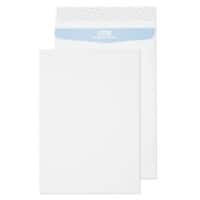 PREMIUM Tear Resistant Gusset Envelopes 16X12 Peel & Seal 406 x 305 x 50 mm Plain 125 gsm White Pack of 20