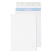 PREMIUM Tear Resistant Gusset Envelopes B4 Peel & Seal 352 x 250 x 25 mm Plain 125 gsm White Pack of 100