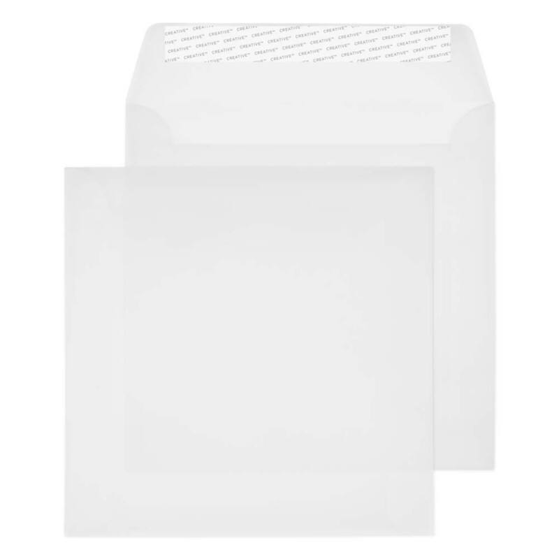 Creative Senses Envelopes Non standard 160 (W) x 160 (H) mm Adhesive Strip White 100 gsm Pack of 500