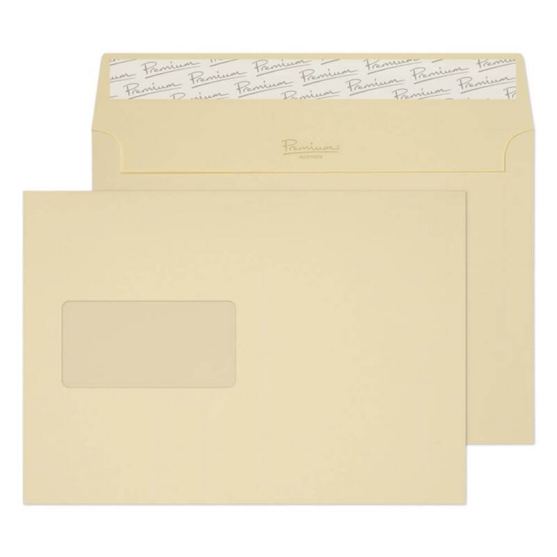 PREMIUM Business C5 Envelopes White 229 (W) x 162 (H) mm Window 120 gsm Pack of 500