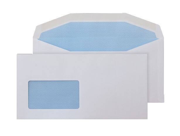 Blake Everyday Mailing Bag Window Non standard 235 (W) x 114 (H) mm White 90 gsm Pack of 1000