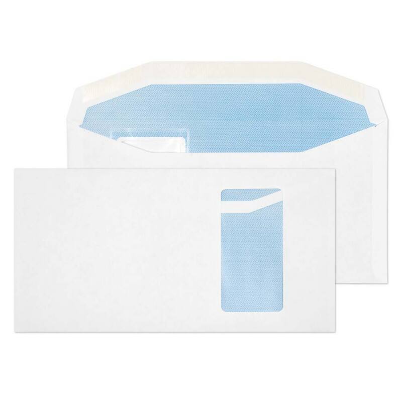 Blake Everyday Purely Mailing Bag Window Non standard 235 (W) x 121 (H) mm Gummed White 90 gsm Pack of 1000