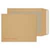 Purely Board Back Envelopes Peel & Seal 267 x 216 mm Plain 120 gsm Manilla Pack of 125