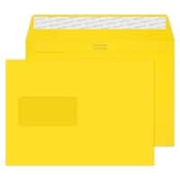 Creative Peel & Seal C5 Coloured Envelope Yellow 229 (W) x 162 (H) mm Window 120 gsm Pack of 500
