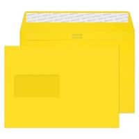 Creative Peel & Seal C5 Coloured Envelope Yellow 229 (W) x 162 (H) mm Window 120 gsm Pack of 500