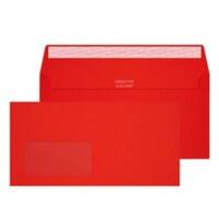 Creative Peel & Seal DL+ Coloured Envelope Red 229 (W) x 114 (H) mm Window 120 gsm Pack of 500
