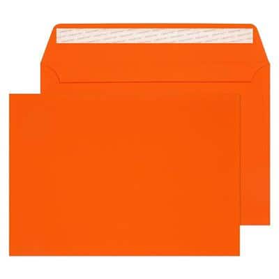 Creative Senses Coloured Envelope C5 229 (W) x 162 (H) mm Adhesive Strip Orange 140 gsm Pack of 20