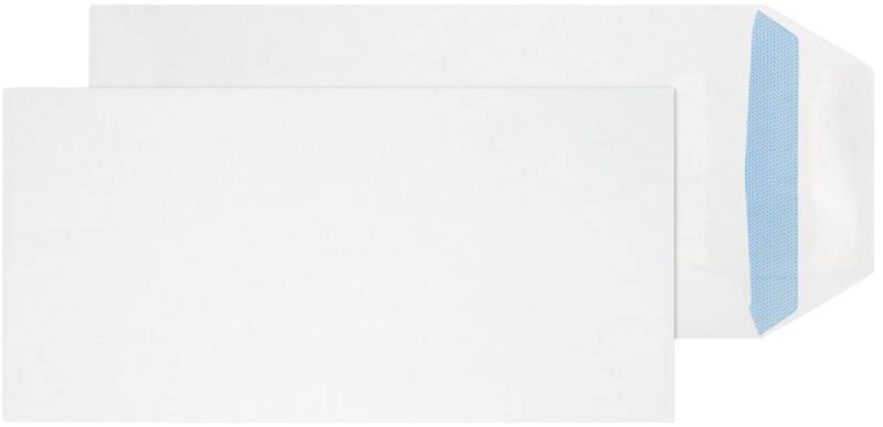 Purely Gusset Envelopes Peel & Seal 240 x 125 x 20 mm Plain 120 gsm White Pack of 250