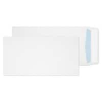 Purely Commercial White Envelopes DL++ Peel & Seal 235 x 121 mm Plain 100 gsm White Pack of 500