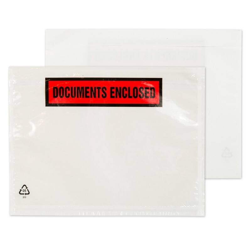 Purely Packaging Document Enclosed Envelope DL 235 (W) x 132 (H) mm Self-Adhesive Printed Pack of 1000