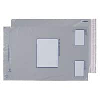 Purely Packaging Polypost Mailing Bag 315(W) x 445 (H) mm Peel and Seal 50μ Grey Pack of 500