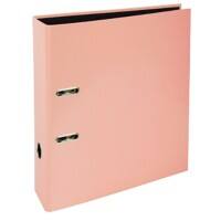 Exacompta Aquarel Prem Touch Lever Arch File A4 80 mm Coral 2 Rings 53567E Cardboard Portrait  Pack of 10