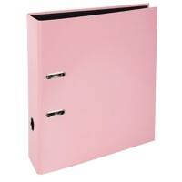 Exacompta Aquarel Prem Touch Lever Arch File A4 80 mm Pink 2 ring 53566E Cardboard Portrait  Pack of 10