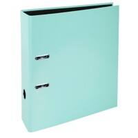 Exacompta Aquarel Prem Touch Lever Arch File A4 80 mm Pastel Green 2 ring 53568E Cardboard Portrait  Pack of 10