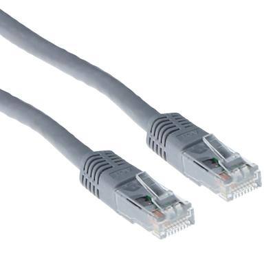 ACT Grey 1 M U/UTP Cat6 Patch Cable With RJ45 Connectors