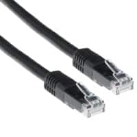 ACT U/UTP CAT6 Patch Cable RJ45 (8P8C) Male RJ45 (8P8C) Male 2 m Black