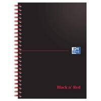 OXFORD Notebook A5 Ruled Spiral Bound Cardboard Black 100 Pages