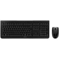 CHERRY DW 3000 Keyboard and Mouse Set RF Wireless + USB QWERTY UK Black