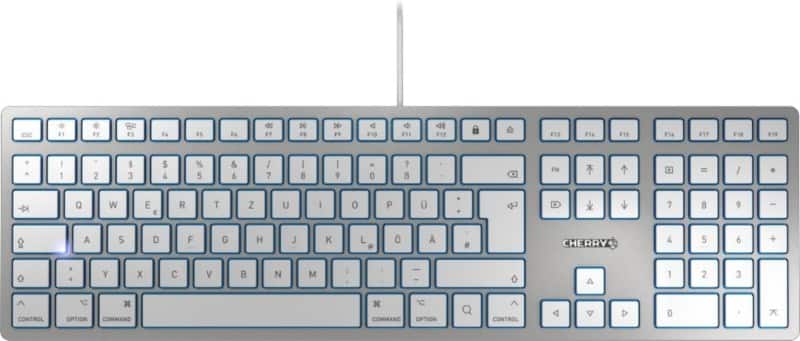 CHERRY KC 6000 Slim For Mac Keyboard USB QWERTY UK English Silver 1.8m