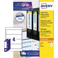 Avery Filing Labels L7171-10, 60 x 200 mm 10 Sheets of 4 Labels