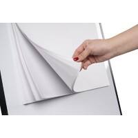 Bi-Office Plain Flipchart Pad Plain White 810 x 585mm 55gsm 20 Sheets