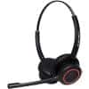 JPL BT-500D Wireless Stereo Headset Over the Head Noise Cancelling Bluetooth, USB with Microphone Black