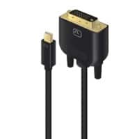 Alogic SmartConnect Mini DisplayPort to DVI-D Male to Male Cable 2m Premium Series Black