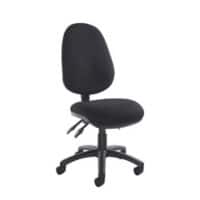 Permanent Contact Backrest Task Operator Chair Without Arms Vantage 200 Black Seat Without Headrest High Back