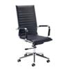 Knee Tilt Executive Chair Fixed Arms Bari Without Headrest High Back
