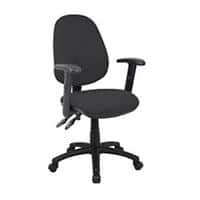 Permanent Contact Backrest Task Operator Chair Height Adjustable Arms Vantage 100 Charcoal Seat Without Headrest High Back