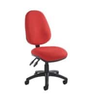 Permanent Contact Backrest Task Operator Chair Without Arms Vantage 100 Red Seat Without Headrest High Back