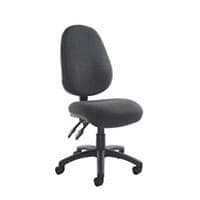 Permanent Contact Backrest Task Operator Chair Without Arms Vantage 100 Charcoal Seat Without Headrest High Back