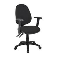Task Operator Chair Height Adjustable Arms Vantage 100 Black Seat Without Headrest High Back