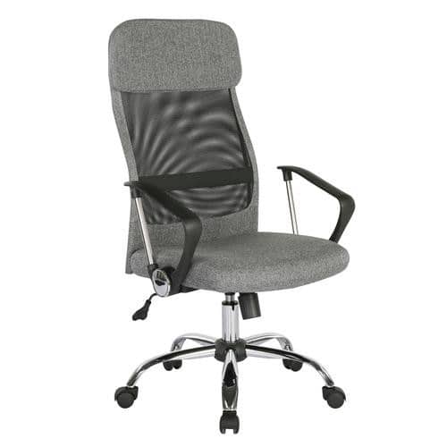 Unbranded Home Office Operator Chair Basic Tilt Fixed Armrest Grey 115 kg Chord 610 x 640 x 1,090 mm