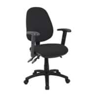 Synchro Tilt Task Operator Chair Height Adjustable Arms Vantage 200 Black Seat Without Headrest High Back