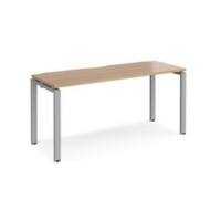 Home Office Single Desk Rectangular Beech 4 Feet 1,600 (W) x 600 (D) x 725 (H) mm Wood