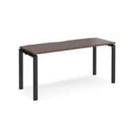 Home Office Single Desk Rectangular Walnut 4 Feet 1,600 (W) x 600 (D) x 725 (H) mm Wood